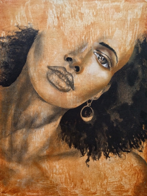 Residual Being (Residual Self) by D. Lammie-Hanson | Oil/Acrylic/Pencil/Ink on Canvas Residual Being (Residual Self)